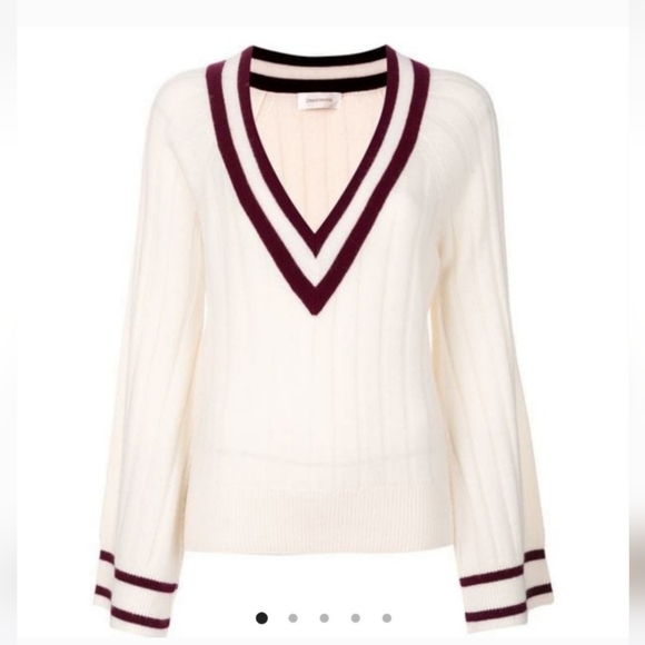Zimmermann V Neck Varsity Sweater - Picture 9 of 9